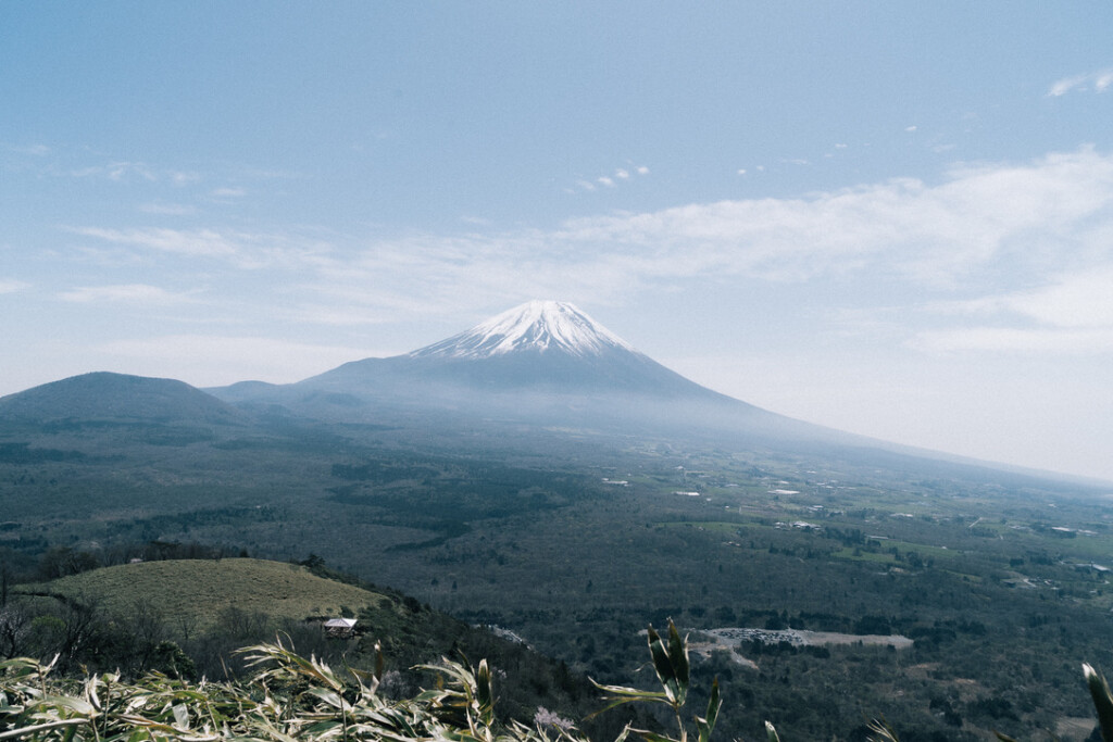 竜ヶ岳から見える富士山